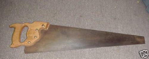 26 Pennsylvania Saw Corp Wood Handle Hand Saw ~ Tool  