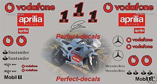 Aprilia Special Edition Lewis Hamilton Race Decal Set  