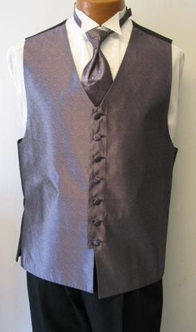 Light Purple Bill Blass Fullback Tuxedo Vest & Tie XL  