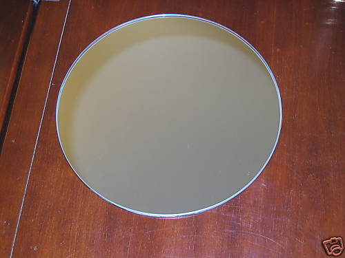 12 Round Mirror Centerpiece with Polished Edge  