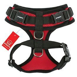 Puppia Ritefit Adjustable Neck Dog Harness Red Medium