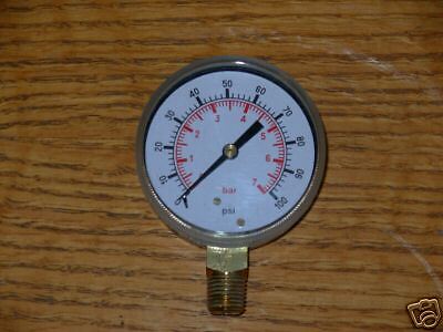 CDS Compressed Air Pressure Gauge 0 100psi CDS 1P 007A  