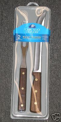 NEW CHICAGO CUTLERY KNIFE FORK CARVING PROFESSIONAL SET  