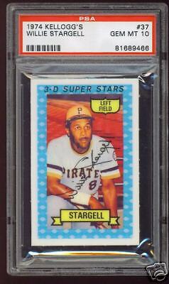   WILLIE STARGELL Pirates HOF Kelloggs #37   PSA 10 (GEM MINT)  