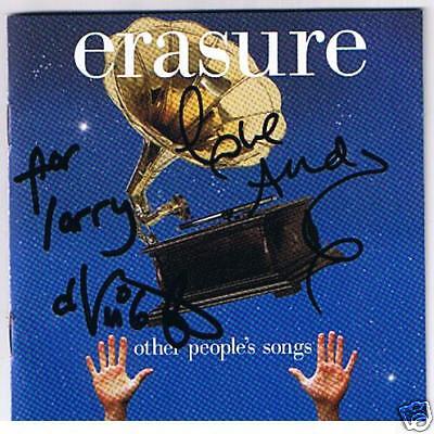 ERASURE OTHER PEOPLES SONGS CD AUTOGRAPHED ANDY BELL  
