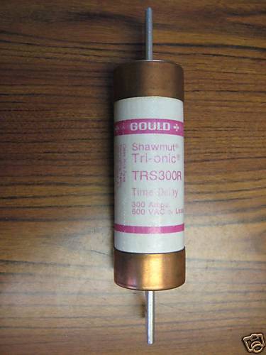 Gould Shawmut TRS300R 300A Tri onic Time Delay Fuse  