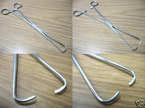 ASSORTED SCHROEDER BRAUN TENACULUM FORCEP 7 & 9.5  