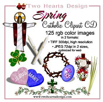 Catholic Clipart Spring Easter Christian Images CD