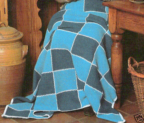 Crochet Pattern ~ CHARMING PATCHWORK AFGHAN ~  