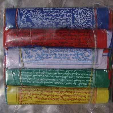 50 PRAYER FLAGS (Tibetan Buddhist flag), size=6x6  