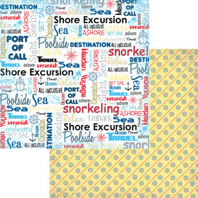 Moxxie SCRAPBOOK paper MAIDEN VOYAGE All Inclusive  