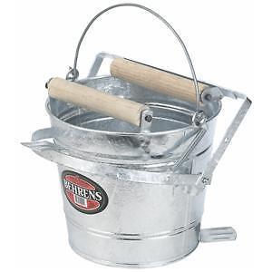 Galvanized Mop wringer pail, 12 quart  